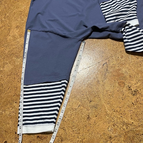 Free People Movement Side To Side Layer Oversized Long Sleeve Top In Blue Sz L - Picture 11 of 12